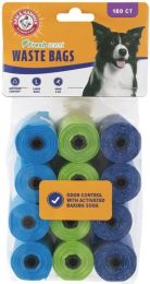 Arm and Hammer Dog Waste Refill Bags Fresh Scent Assorted Colors 180 count