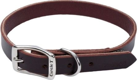 Circle T Latigo Leather Town Collar Red 20" Long x 3/4" Wide