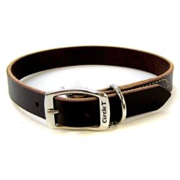 Circle T Latigo Leather Town Collar Black 22" Long x 1" Wide