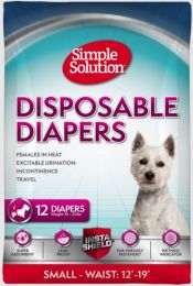 Simple Solution Disposable Diapers Small - 12 Count - (Waist 15"-19")