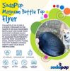 Magnum "Bottle Top" Flyer Retrieve Dog Toy by SodaPup-Lg Blk
