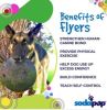 Magnum "Bottle Top" Flyer Retrieve Dog Toy by SodaPup-Lg Blk