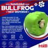 "Bullfrog" Dog Treat Toy/dispenser-Chew-Fetch-by MKB-Green Lrg