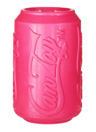 "Soda Can" Dog Treat Toy by SP for Teething Puppies-Med Pink