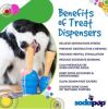 "Ice Cream Cone" Dog Treat Toy by SP-Chew, Fetch, Med Blue
