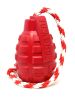 "Magnum Grenade" Dog Treat Toy-USA-K9 Large Chew Tug Red