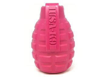 "Magnum Grenade" Dog Treat Toy-USA-K9 M Chew Fetch-Pink