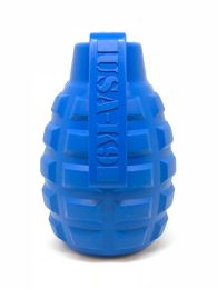 "Magnum Grenade" Dog Treat Toy-USA-K9 XL Chew Fetch Blue