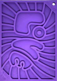 Dog Enrichment Toy by SP - Large Purple Groovy Lick Emat