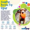 "Bottle Top" Flyer Retrieve Dog Toy by SodaPup - Small Orange