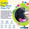 Ultra-durable "Paw Print" Dog Toy by SP - Chew & Fetch in Pink