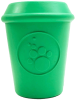 "Coffee Cup" Dog Treat Toy by SP-Chew, Fetch, Medium Green
