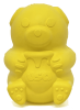 "Honey Bear" Dog Treat Toy in Yellow by SodaPup - Medium
