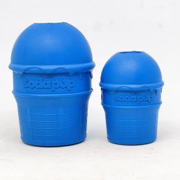 "Ice Cream Cone" Dog Treat Toy by SP-Chew, Fetch, Med Blue