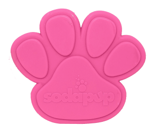 Ultra-durable "Paw Print" Dog Toy by SP - Chew & Fetch in Pink
