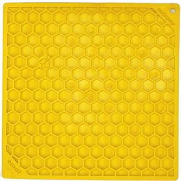 Dog Enrichment Toy by SP - Small Yellow Honeycomb Lick Emat
