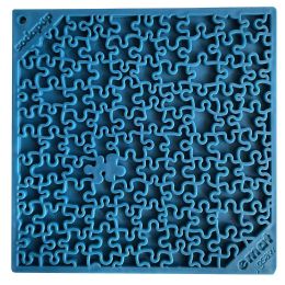 "Jigsaw" Dog Enrichment Toy by SP - Large Blue Lick Emat
