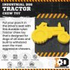 Ultra-durable "Tractor" Dog Toy by ID - Chew & Fetch in Yellow
