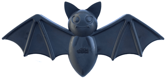 "Vampire Bat" Dog Toy by SodaPup - Chew, Fetch, Large Black