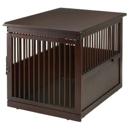 Richell End Table Dog Crate (Size: large)