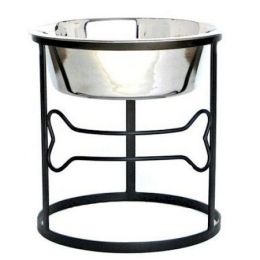 Bone Raised Dog Bowl (Size: large)