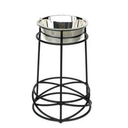 Tall Mesh Elevated Dog Bowl (Size: Extra Large)