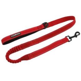 Soft Pull Traffic Dog Leash - Red (Size: One Size)